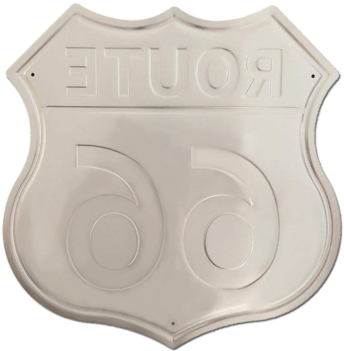 Retro Fashion Chic Route 66 Shield Tin Signs Retro Vintage Metal Signs Classic American Décor 12x12" Vintage Route 66 Choose from 4 Styles