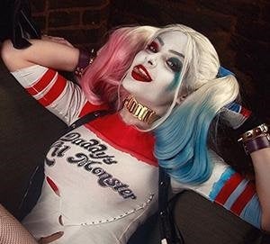 Harley Quinn Cosplay Wigs, Colorful Wigs, Wavy Long Pink Blue Wigs, Harley Quinn Wig, Halloween, Halloween Wig, Long Wavy Wig, Natural Wig