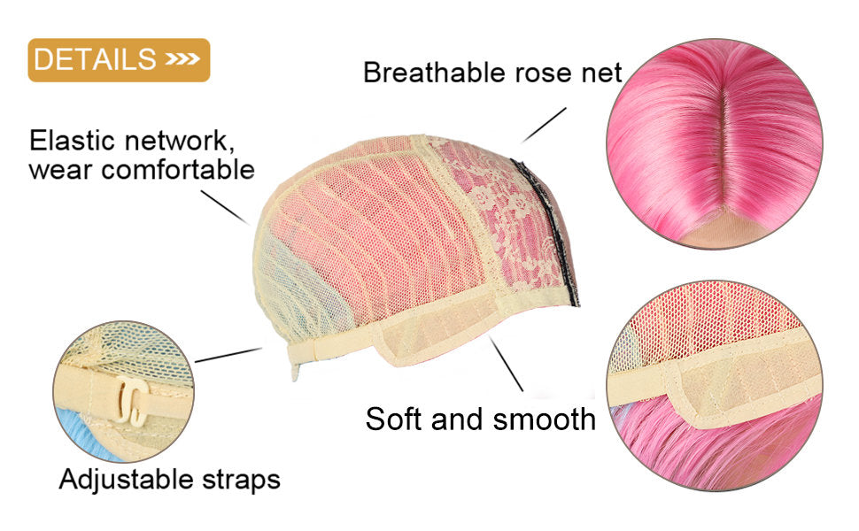 Trendy Wavy | Rainbow | Unicorn | Mermaid | 24" Long Synthetic | Human Hair Feel | Drag Queen | Custom Colored | Stage Performer | Ombre Wig