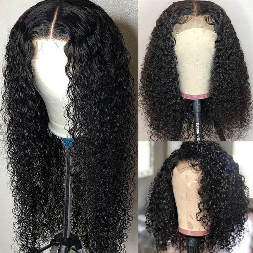 Remy 4x4 lace front brazilian human hair wig with baby hair