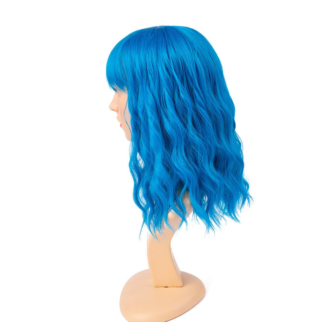 Ice River Blue Wavy | Trendy Wigs | Synthetic Top Quality Heat Resistant Fiber | Human Hair Feel |Perfect for Daily Wear and Cosplay Events