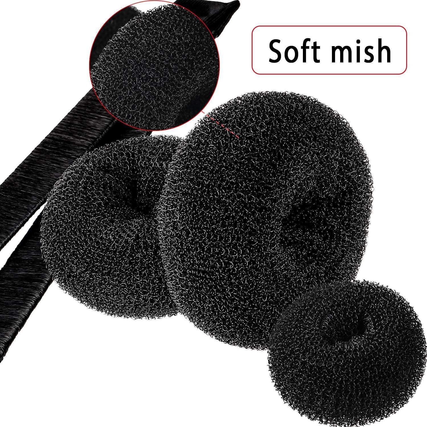 Complete hair bun shaper styling set | everything you need for making the trending cat ear buns | works with any hair type or length