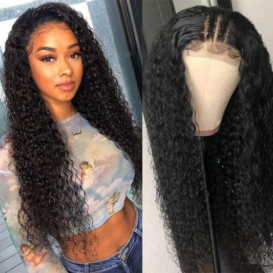 Remy 4x4 lace front brazilian human hair wig with baby hair