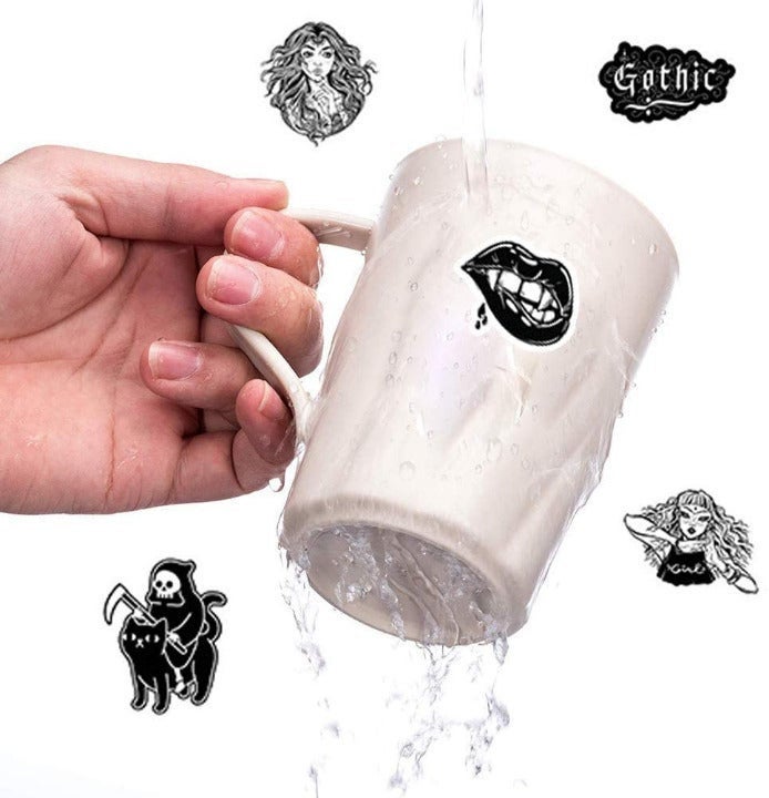 Gothic stickers 50 pieces no repeat removable vinyl diy trendy aesthetic decal stickers