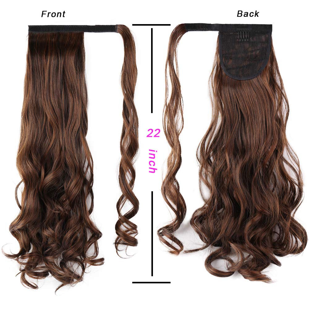 Wrap around ponytail extensions choose color to match your hair or create a new look while adding volume to your style 22" heat resistant