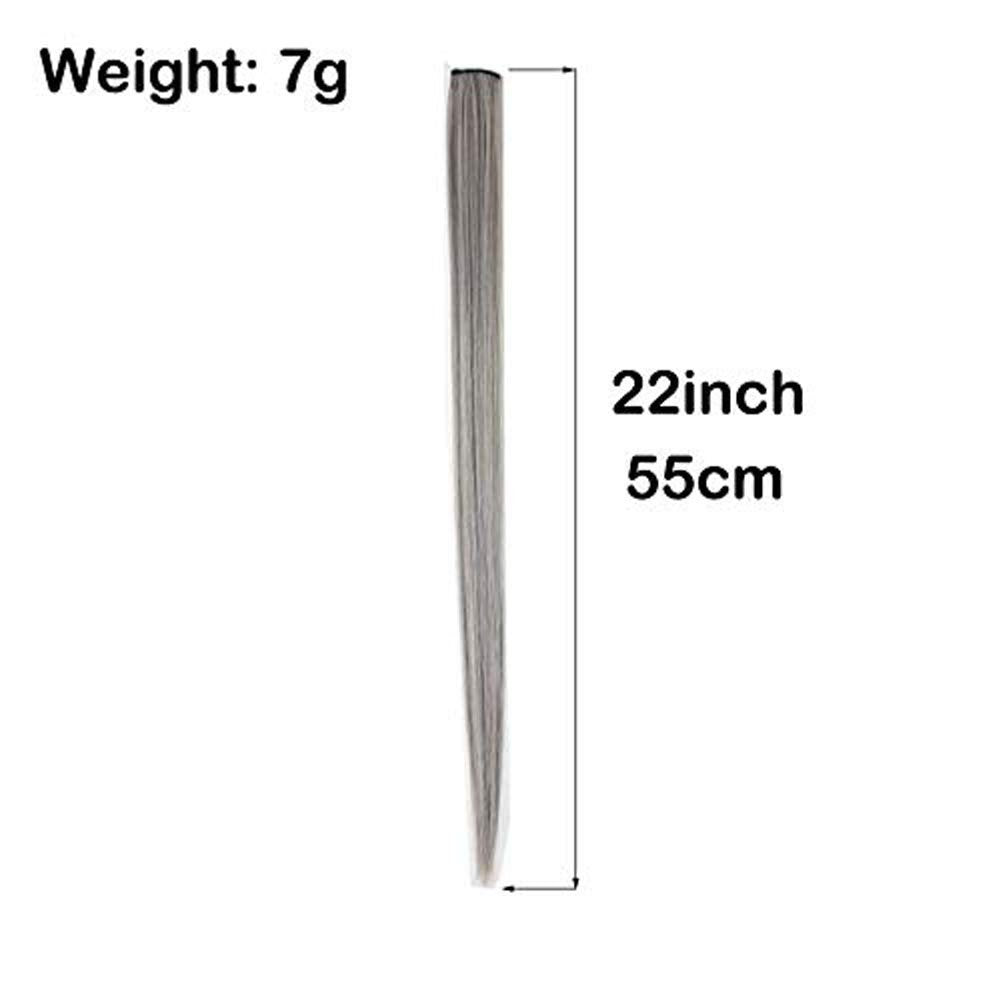 Set of 36 Pieces Party Highlights Hairpieces One Color Each AS PICTURED Clip in Hair Extensions 22'' Straight Hair Extensions Clip ins