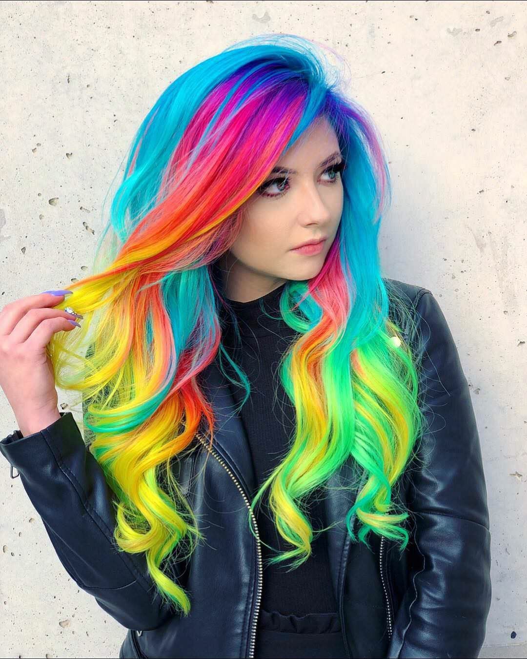 Neon Rainbow Hair