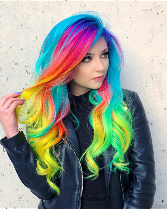Neon Rainbow Hair