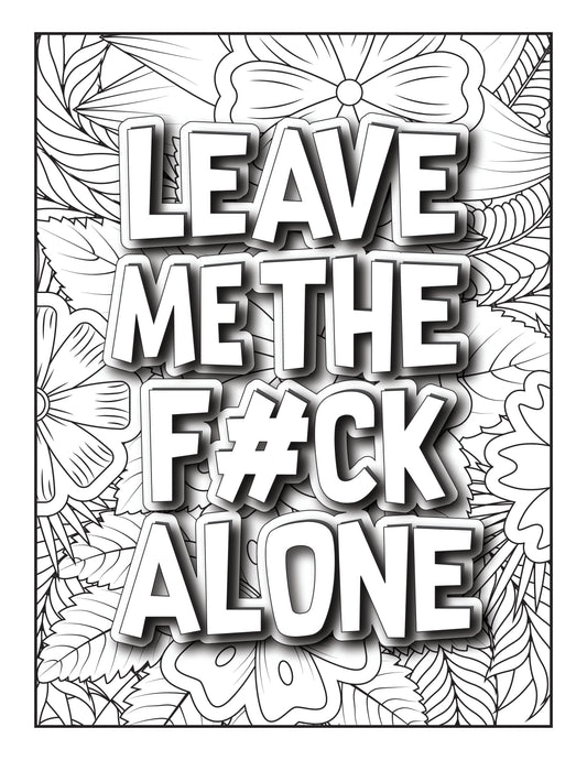 Adult Motivational Swear Words Coloring Pages High-quality Graphic 300dpi FOR Adults Lifetime Access Can be Resized Instant Digital Download