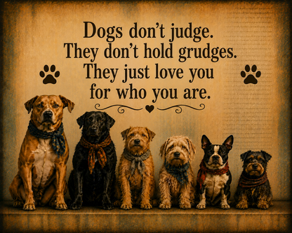 Dog Quote Wall Art PNG Download Farmhouse Pet Decor Printable Dog Lover Artwork Rustic Animal Quote Digital Download