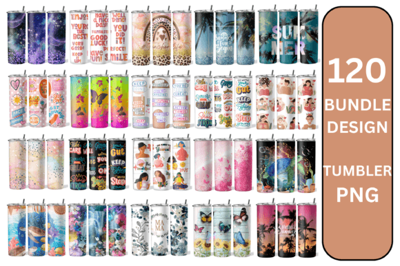 120 Design Bundle 20oz Skinny Tumbler