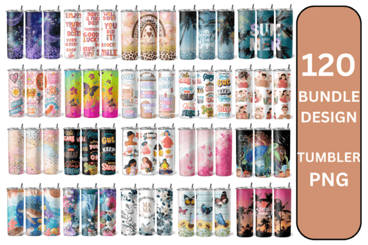 120 Design Bundle 20oz Skinny Tumbler