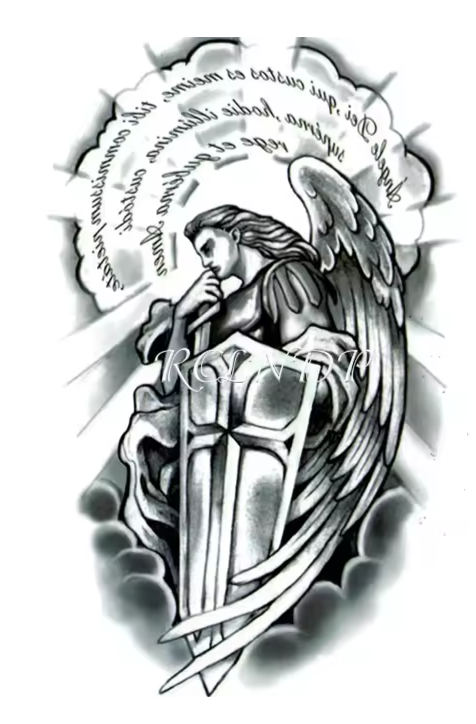 Digital Tattoo Design Download Pack Angels Demons Skulls Dragon Eye Gothic Fantasy Line Art for Flash Sheets or Ink Inspiration