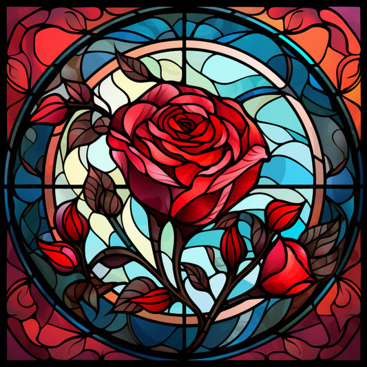 Whimsigoth Cottage Core Stained Glass Art - A Retro-Style Bedroom Decor Delight! Set #4 Fantasy Art Print DIY Cottage Core Wall Art Make Your Own Poster Cards Home Decor Instant Download