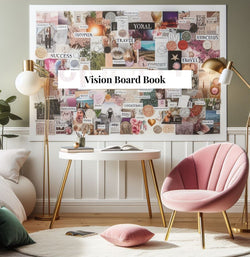 Vision Board Editable Printable Kit Aesthetic Vision Board Template 300+ Elements DIY Mood Board for Women Over 100 Affirmations and Quotes