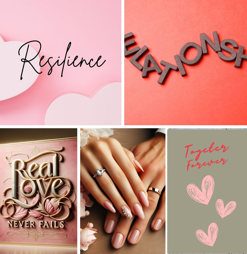 Vision Board Editable Printable Kit Aesthetic Vision Board Template 300+ Elements DIY Mood Board for Women Over 100 Affirmations and Quotes