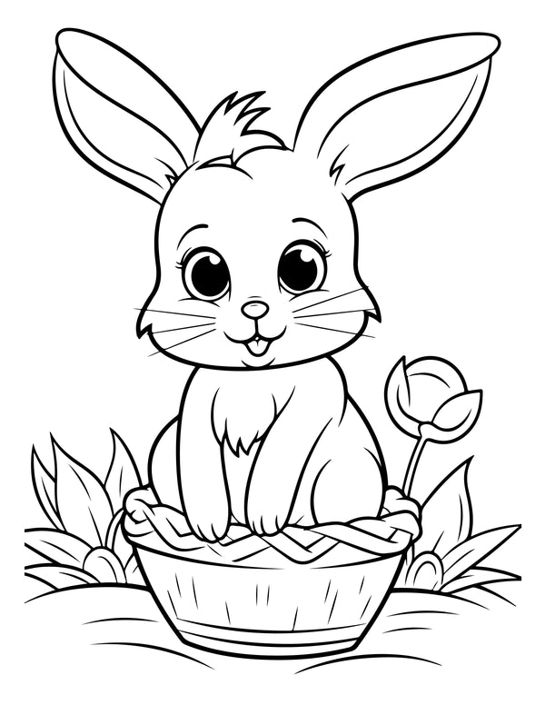 320 High-quality coloring sheets 300dpi Happy Easter Coloring Pages Kids and Adults Lifetime access Can be resized Instant Digital Download