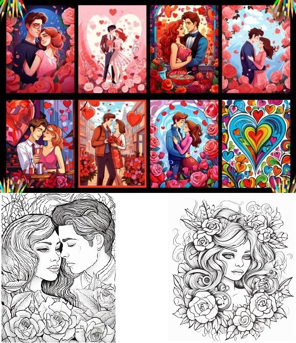 350 Valentine’s Day Coloring Pages For Adults