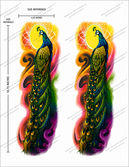 Celestial Unicorn Floral Tattoo Designs – Set of 16 Printable Fantasy Temporary Tattoo Art Downloads