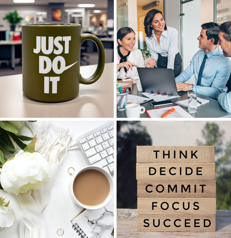 Vision Board Editable Printable Kit Aesthetic Vision Board Template 300+ Elements DIY Mood Board for Women Over 100 Affirmations and Quotes