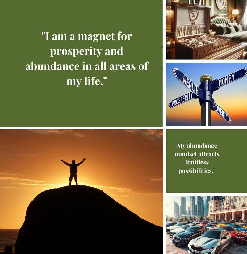 Vision Board Editable Printable Kit Aesthetic Vision Board Template 300+ Elements DIY Mood Board for Women Over 100 Affirmations and Quotes