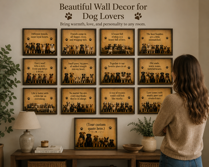 Dog Quote Wall Art PNG Download Farmhouse Pet Decor Printable Dog Lover Artwork Rustic Animal Quote Digital Download