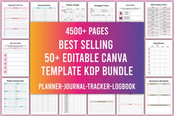 50 + Editable Canva Template KDP Bundle