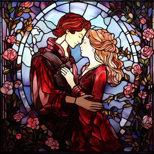 Whimsigoth Cottage Core Stained Glass Art - A Retro-Style Bedroom Decor Delight! Set #2 Fantasy Art Print DIY Cottage Core Wall Art Make Your Own Poster Cards Home Decor Instant Download