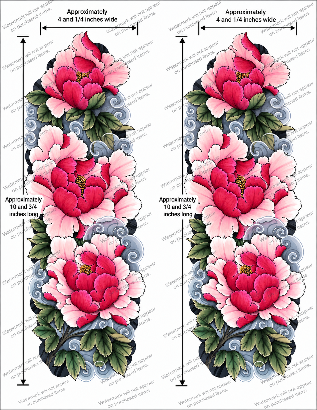 Celestial Unicorn Floral Tattoo Designs – Set of 16 Printable Fantasy Temporary Tattoo Art Downloads