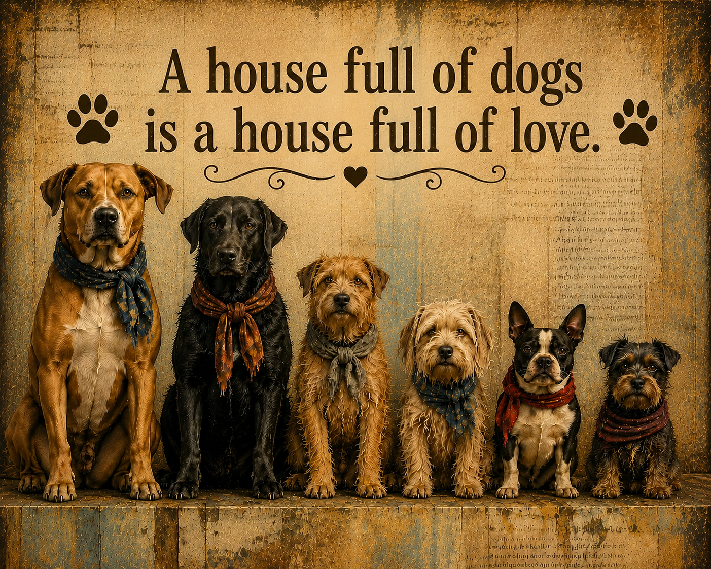 Dog Quote Wall Art PNG Download Farmhouse Pet Decor Printable Dog Lover Artwork Rustic Animal Quote Digital Download