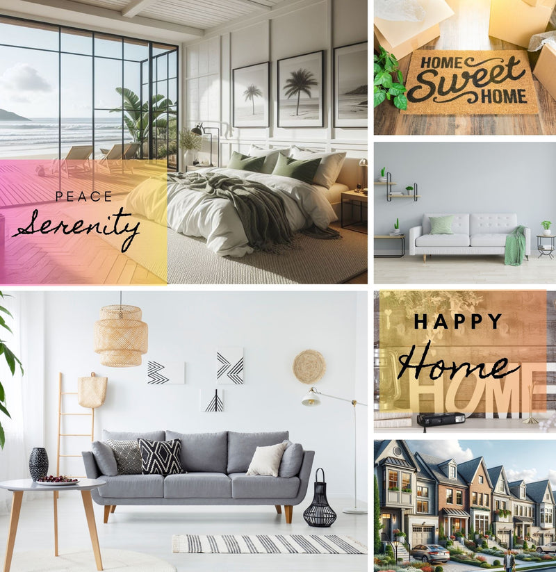 Vision Board Editable Printable Kit Aesthetic Vision Board Template 300+ Elements DIY Mood Board for Women Over 100 Affirmations and Quotes