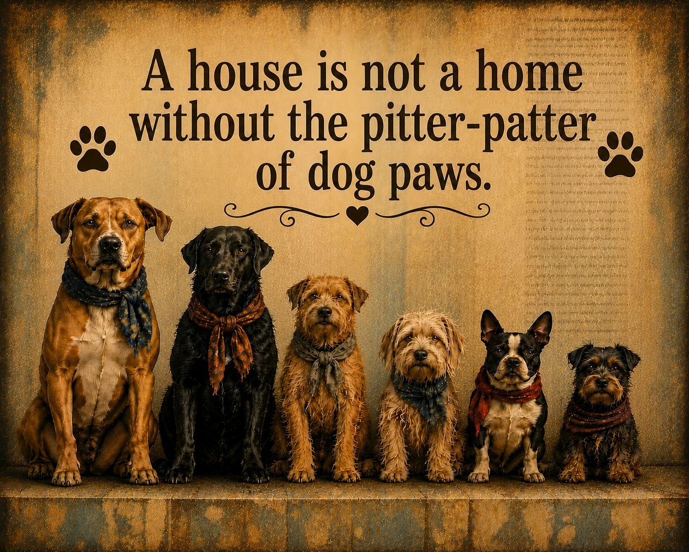 Dog Quote Wall Art PNG Download Farmhouse Pet Decor Printable Dog Lover Artwork Rustic Animal Quote Digital Download