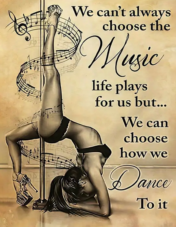 Can Not Always Choose The Music You Dance To Poster Display Digital Download Canvas Wall Art Print, Junk Journal, Cottage Core, DIY Art Gift