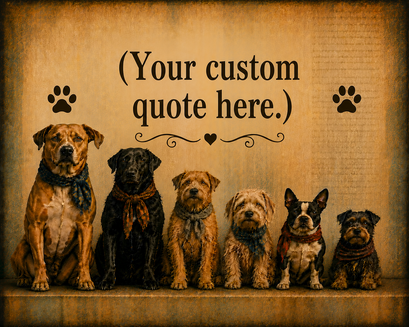 Dog Quote Wall Art PNG Download Farmhouse Pet Decor Printable Dog Lover Artwork Rustic Animal Quote Digital Download