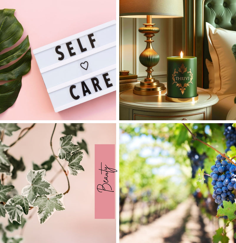 Vision Board Editable Printable Kit Aesthetic Vision Board Template 300+ Elements DIY Mood Board for Women Over 100 Affirmations and Quotes