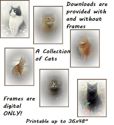 A Collection of Cats DIY Printable 