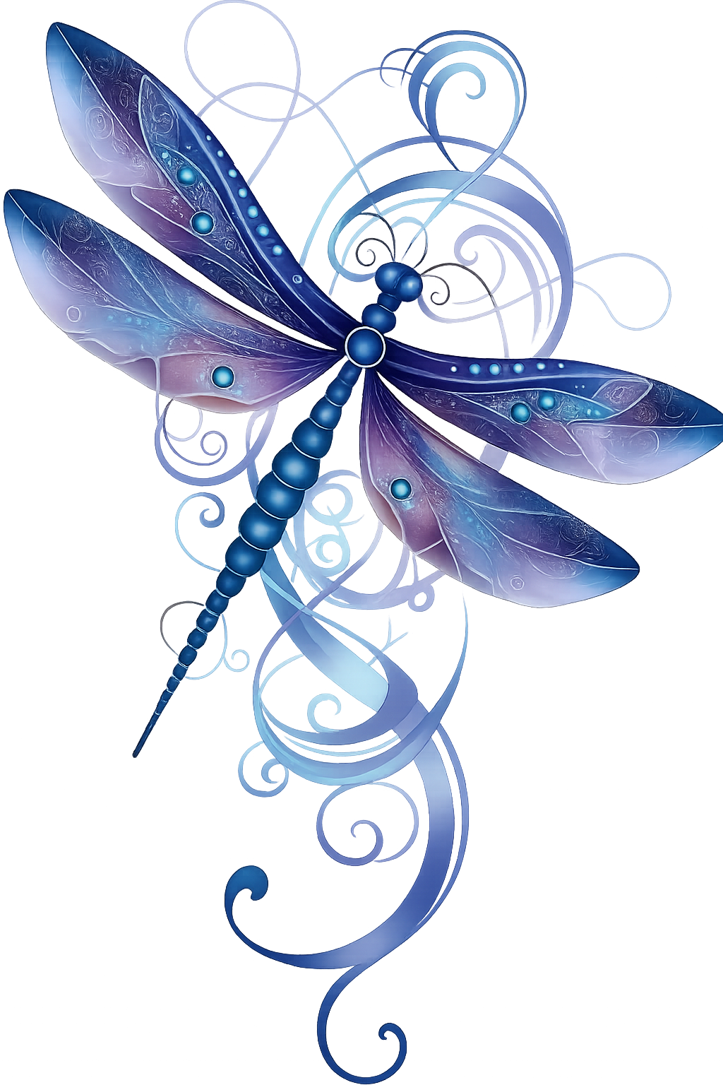 Whimsical Fantasy Dragonfly SVG Bundle – Resizable Digital Art in Blue, Purple, Gold, Green, and Forest Variants for Crafting and Décor