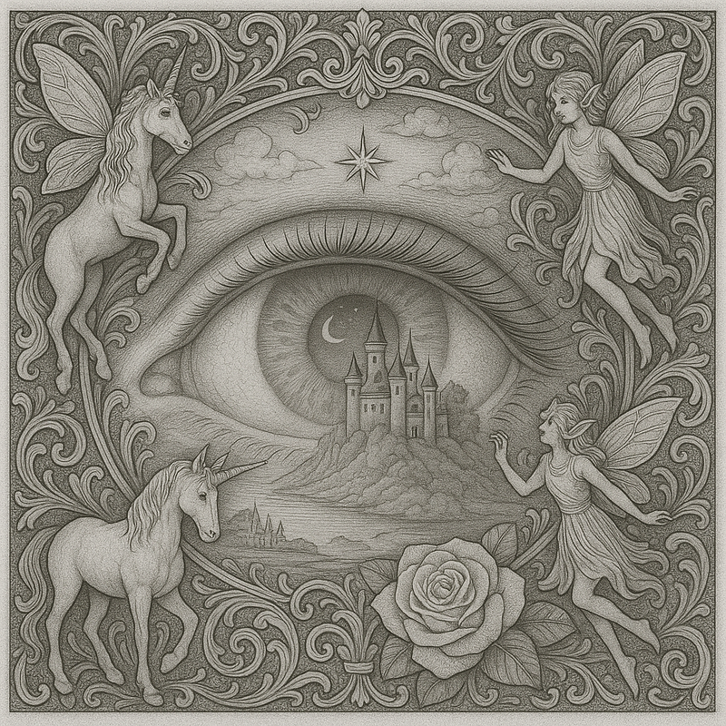 Mystic Realm Coloring Book – 10+ Greyscale Fantasy Pages for Printable Art Featuring Wizards, Phoenix, Elves, Castles & Magic Scenes
