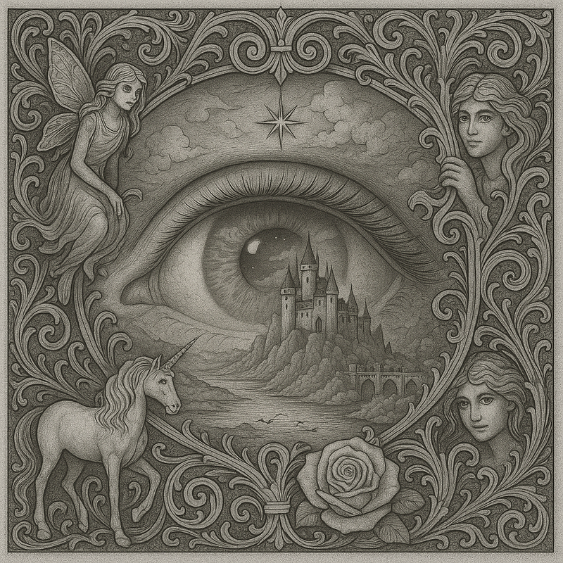 Mystic Realm Coloring Book – 10+ Greyscale Fantasy Pages for Printable Art Featuring Wizards, Phoenix, Elves, Castles & Magic Scenes