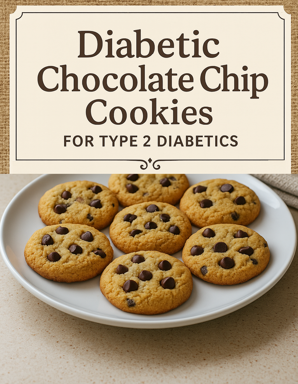 Diabetic-Friendly Cookie Recipe Card Set JPG PDF – Chocolate Chip, Peanut Butter, Peanut Butter Chocolate Chip Skinny Chocolate – Printables