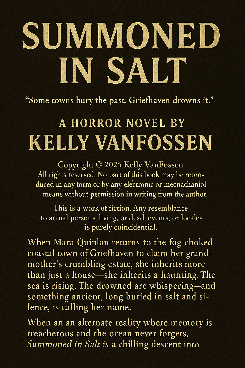 Summoned in Salt – Short Horror Novel Digital Download PDF | Coastal Folk Horror Fiction | Gothic Thriller | Indie Supernatural Book