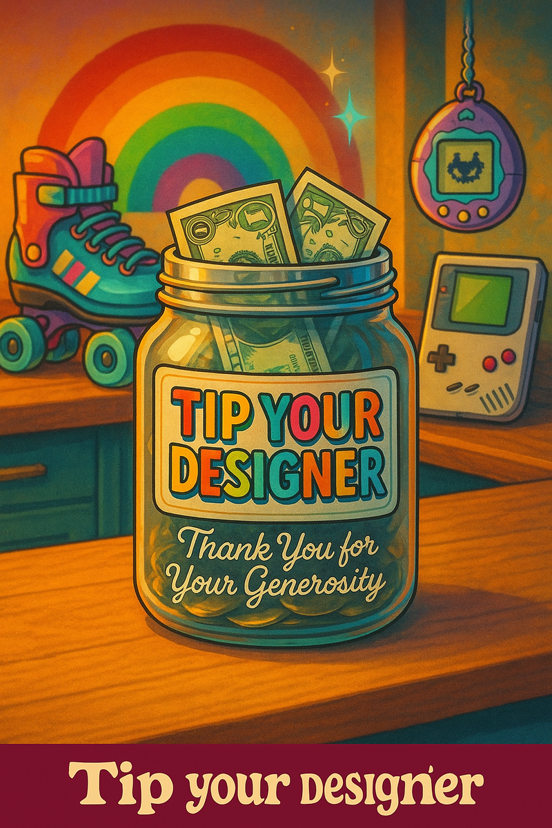 Tip Jar Digital Download Bundle – Thank You Card for Tips | Creator/Designer Appreciation Sign | Digital Gratitude Card for Etsy Shop Sales