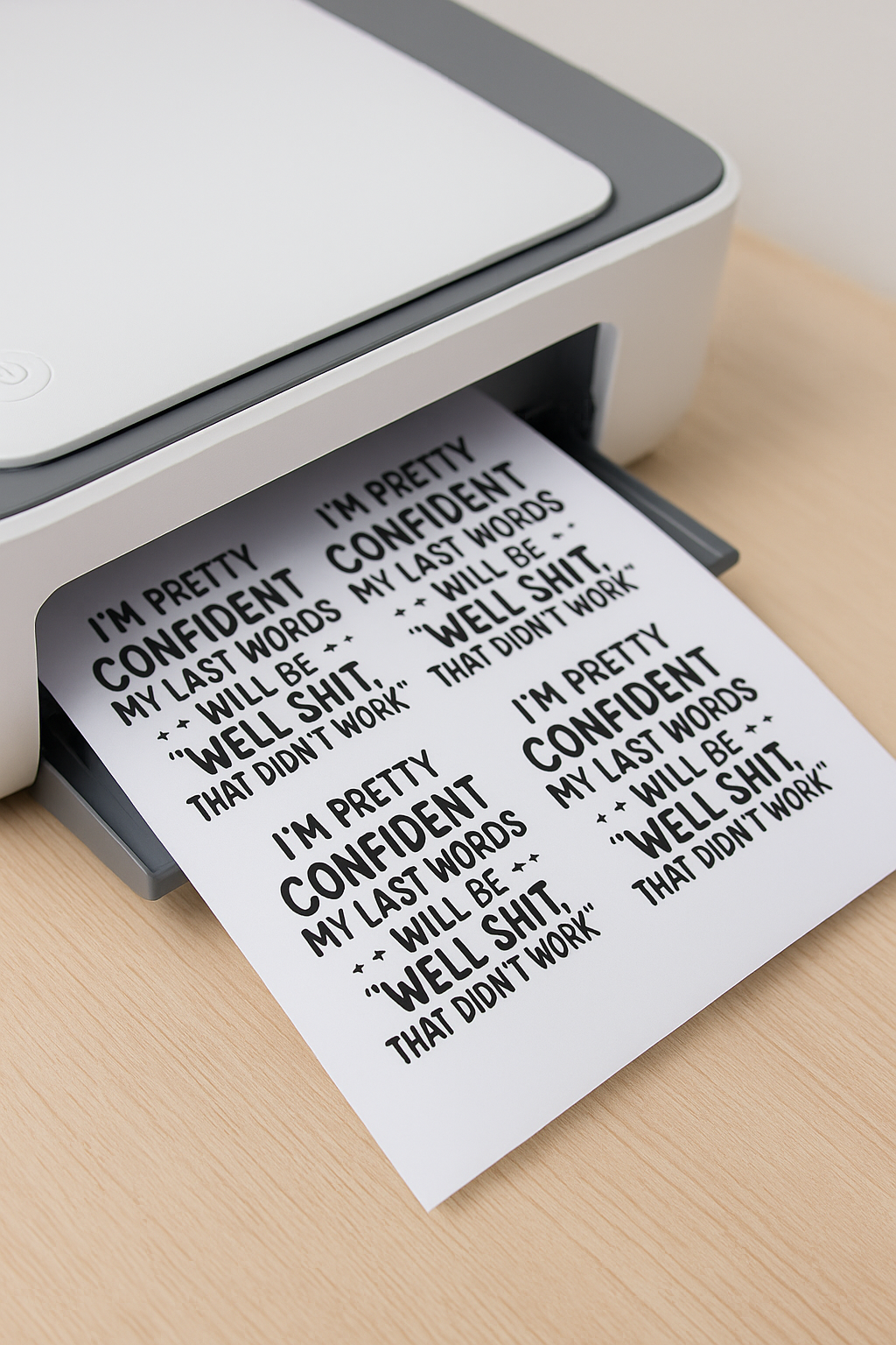 Well Shit That Did Not Work Funny Quote Vinyl Decal T-Shirts Cups Laptops Fridges Glass or Metal Surfaces Digital Download Transparent files