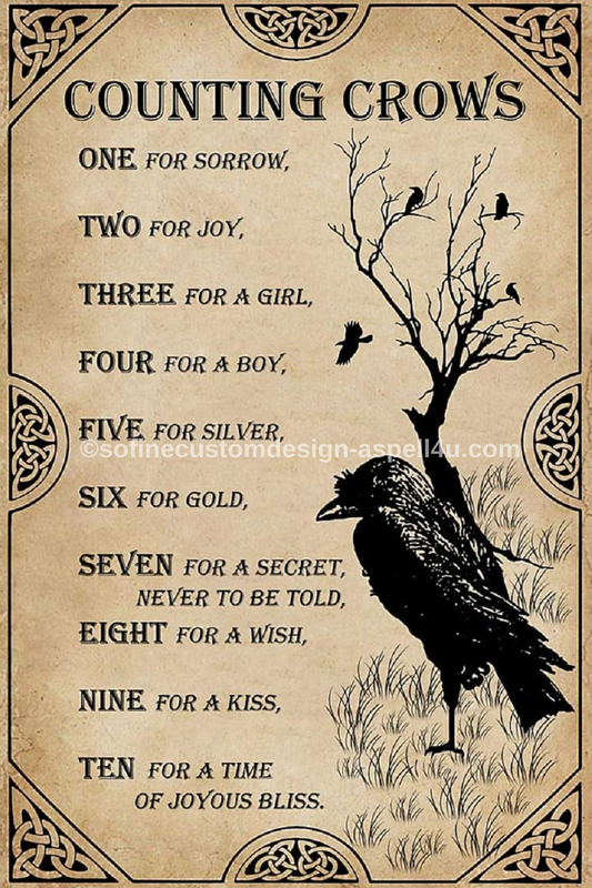 Counting Crows One for Sorrow AI Created Digital DIY Printable Canvas Poster Wall Art Craft Supply Download, Print, and Edit with your PHONE
