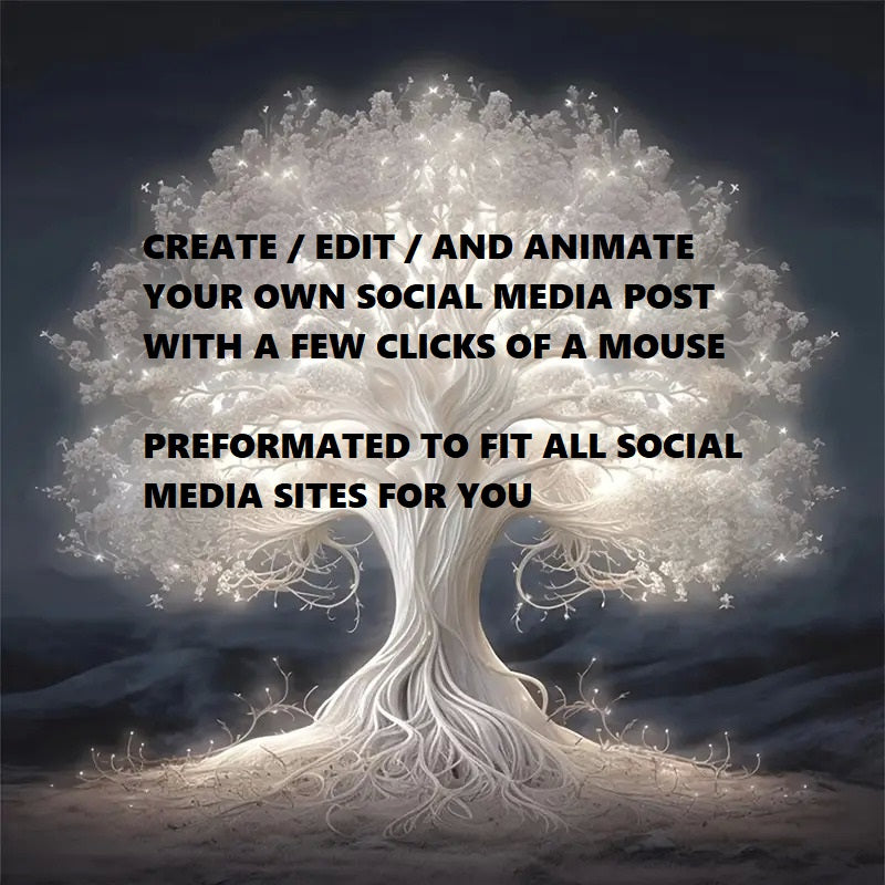 Create Edit Animate and Post to Social Media Site NO Canva Account Required - Completely Editable Preformatted Canva Design Digital Download