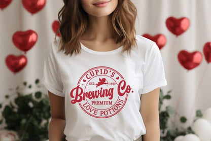 Printable Valentine's Day Cupids Brewing Co SVG Vintage Valentine Graphic Can Use Printer Paper or Card Stock DIY Cards Gift Wrap Scrapbooks