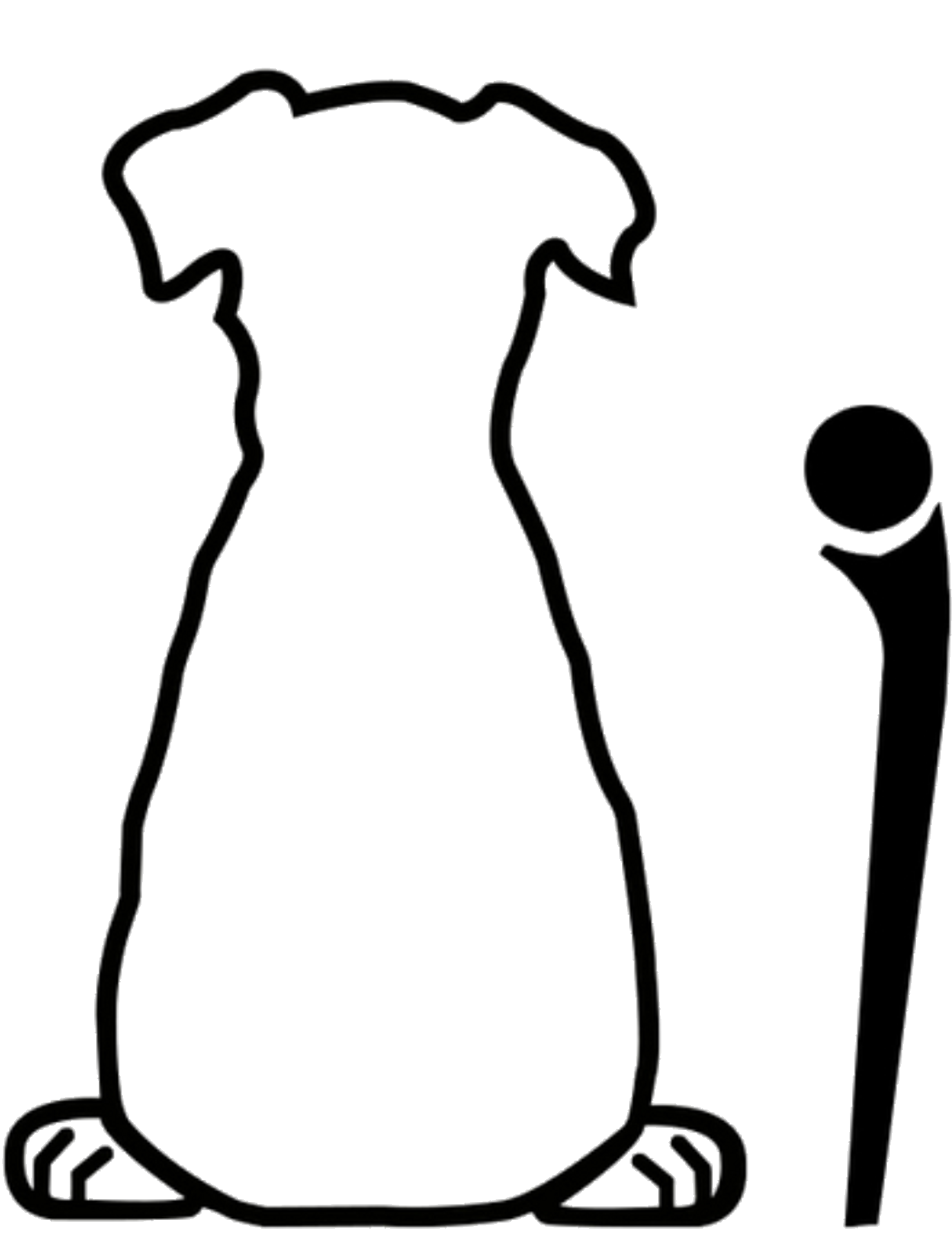 DIY Printable SVG Cut File | Resizable Wagging Dog Tail for Car Rear Window Wiper Blade | Instant Digital Download