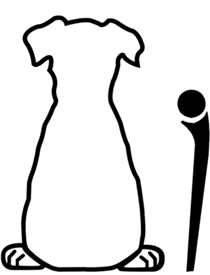 DIY Printable SVG Cut File | Resizable Wagging Dog Tail for Car Rear Window Wiper Blade | Instant Digital Download