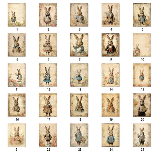 Easter Bunny Digital Papers