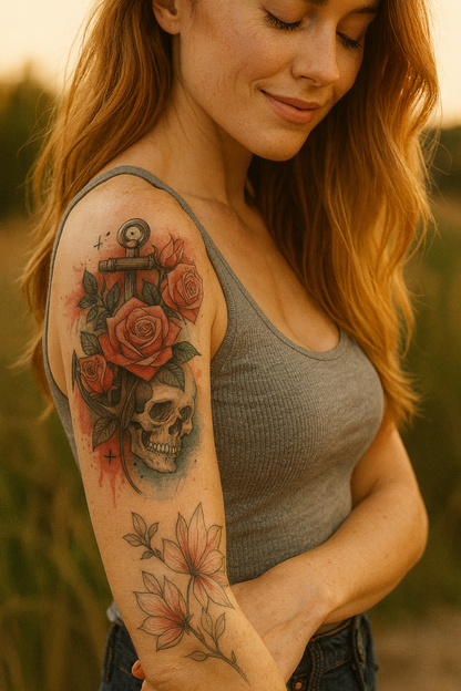 Eternal Bloom Anchor of Souls tattoo set 